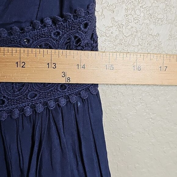 Fashion Nova Blue Holy Ship Maxi Dress Sleeveless Spaghetti Strap Large - Picture 9 of 9